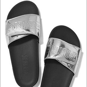 PINK Silver Chrome Adjustable Slips/Slides